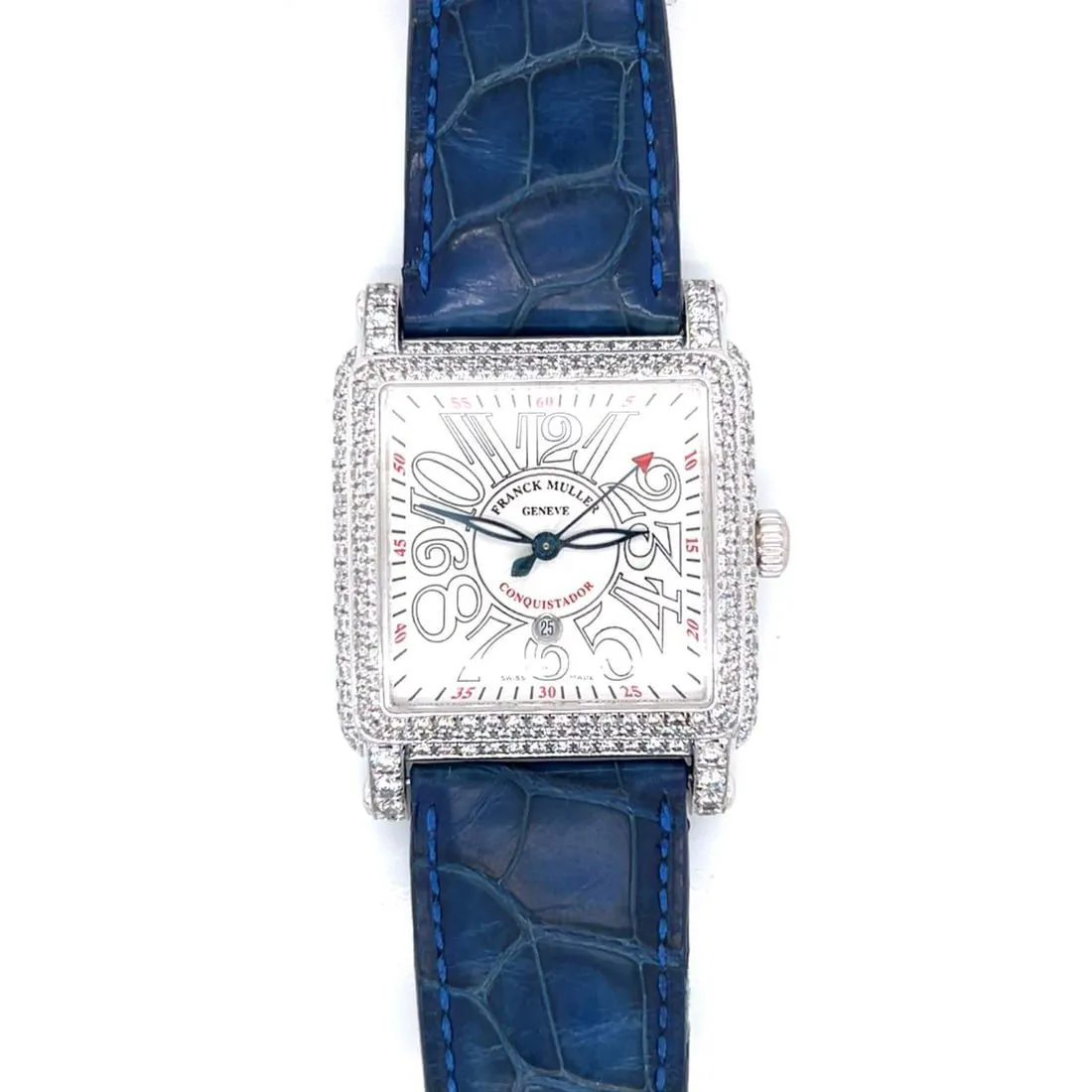 Franck Muller Conquistador Cortez White gold and Diamond