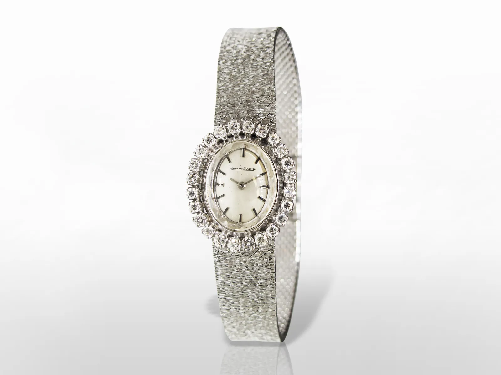 Jaeger-LeCoultre 20mm White gold and diamond-set Silver