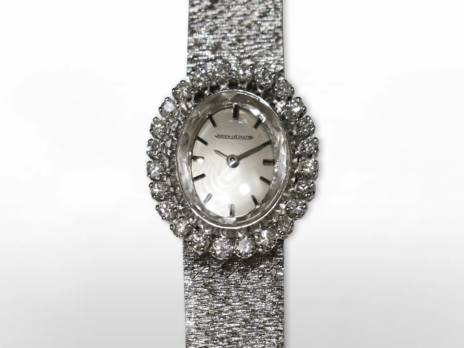 Jaeger-LeCoultre 20mm White gold and diamond-set Silver 1