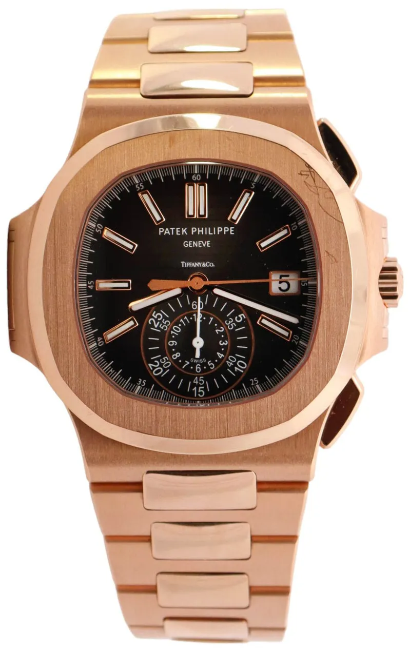 Patek Philippe Nautilus 5980/1R-001 40mm Rose gold •