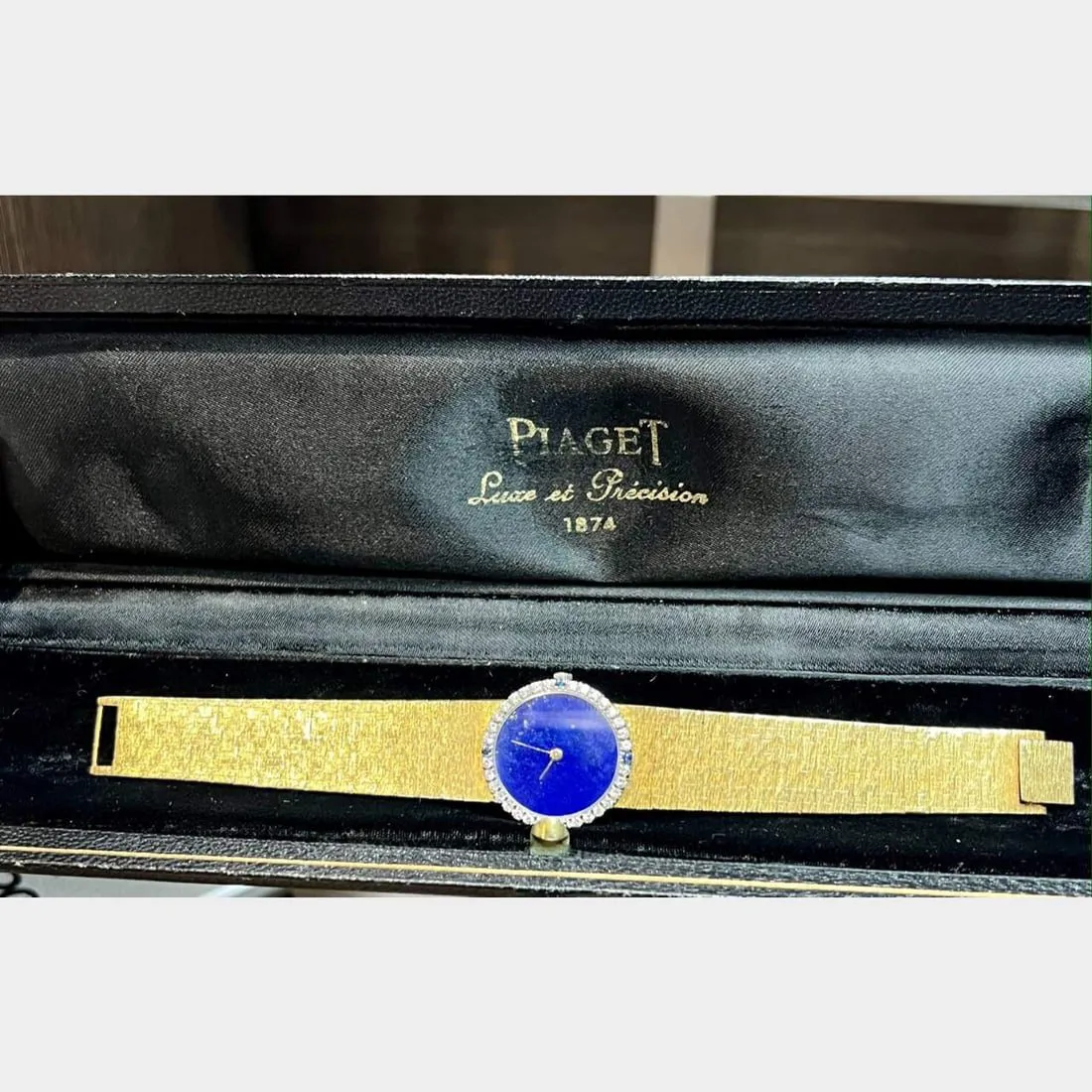 Piaget 24mm Yellow gold and Diamond and Sapphire Lapis lazuli 2