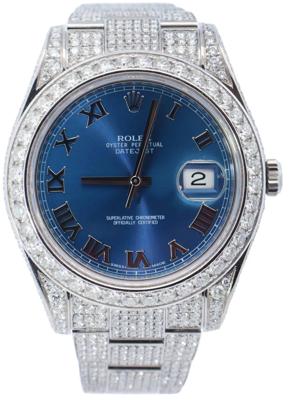 Rolex Datejust 116334 41mm Stainless steel Blue