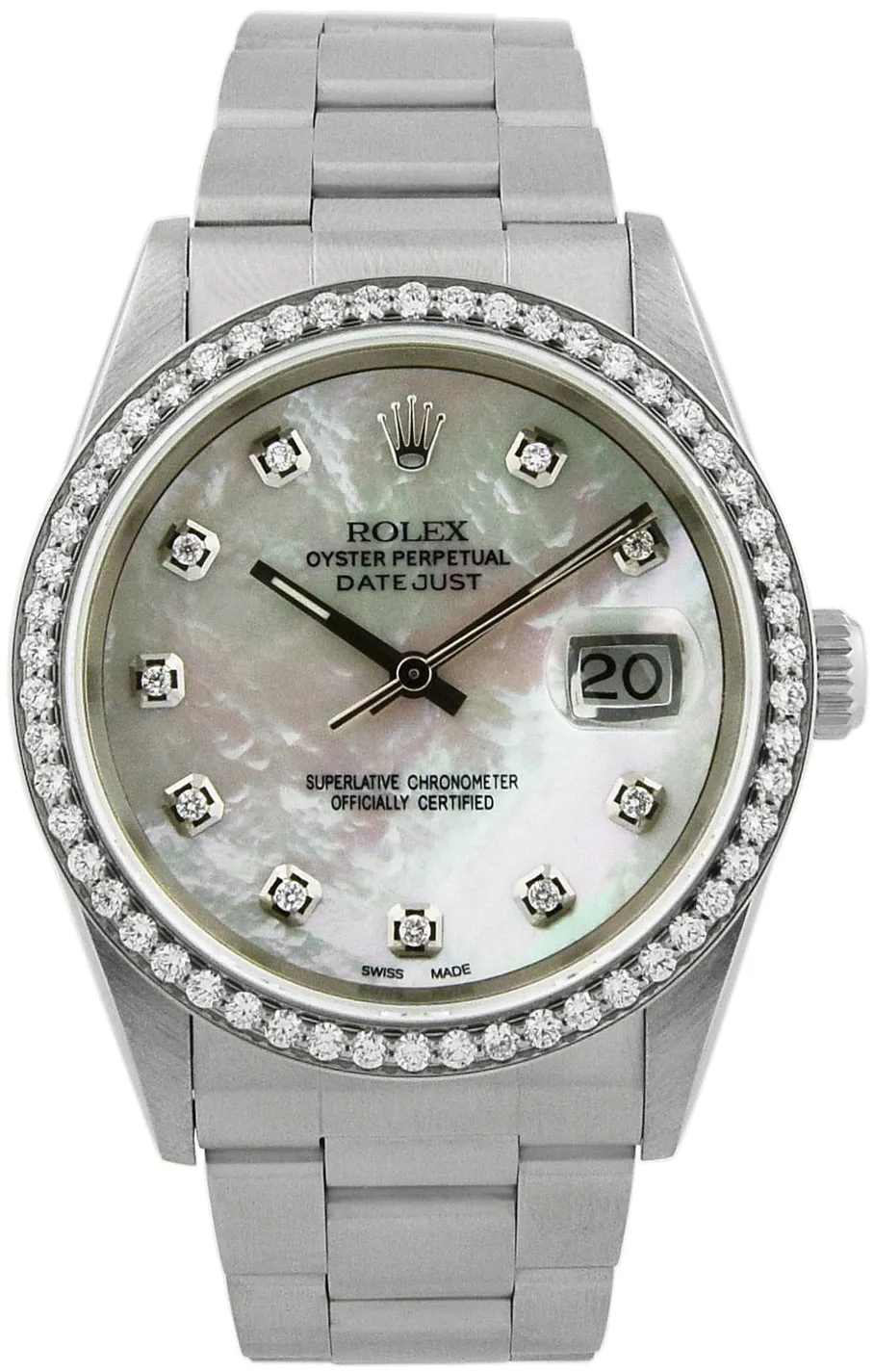 Rolex Datejust 16200 36mm Stainless steel •