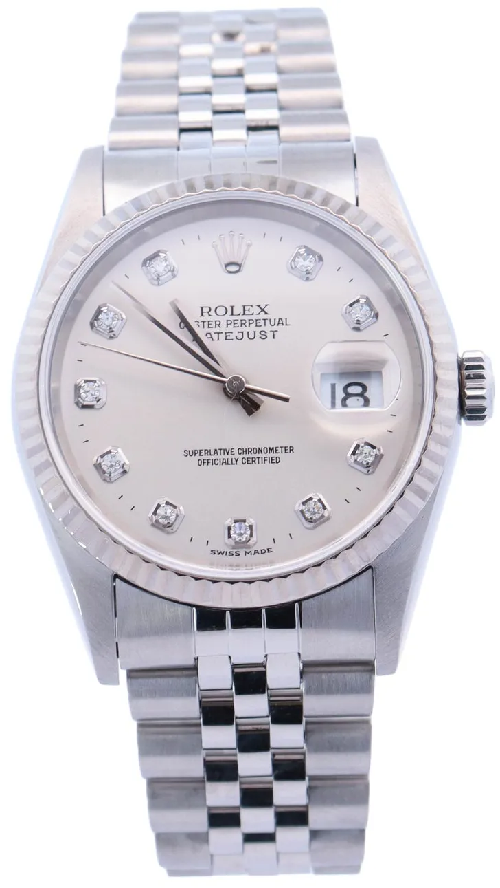 Rolex Datejust 16234 36mm Stainless steel Silver