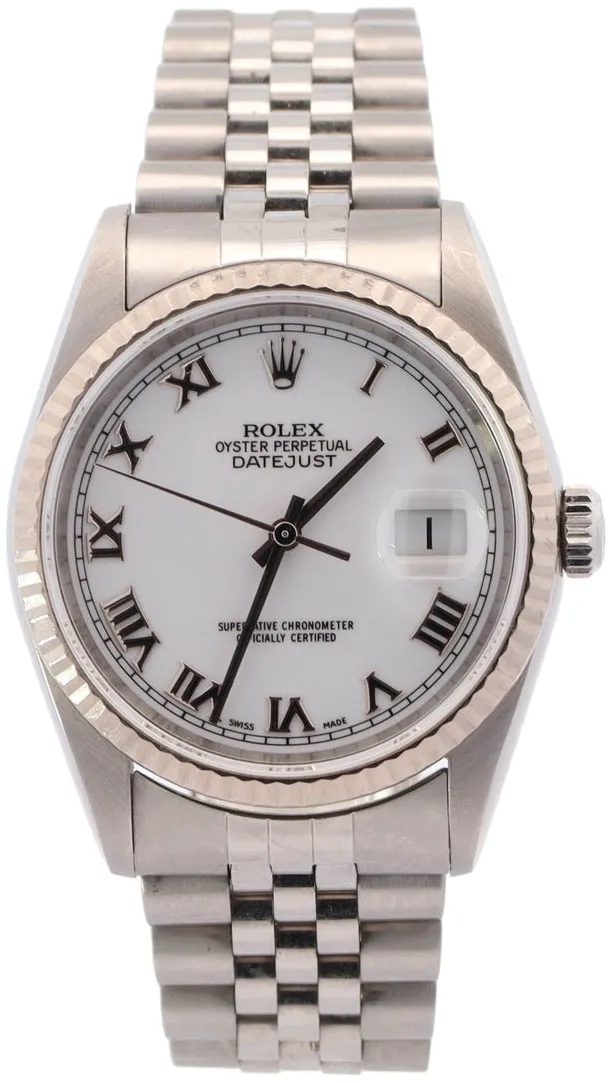 Rolex Datejust 16234 36mm Stainless steel White