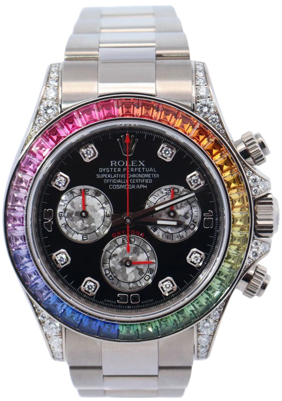 Rolex Daytona 116599 RBOW 40mm White gold and diamond-set •