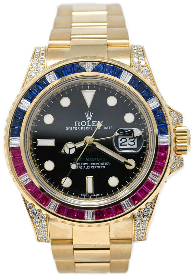 Rolex GMT-Master II 116758SARU 40mm Yellow gold Black