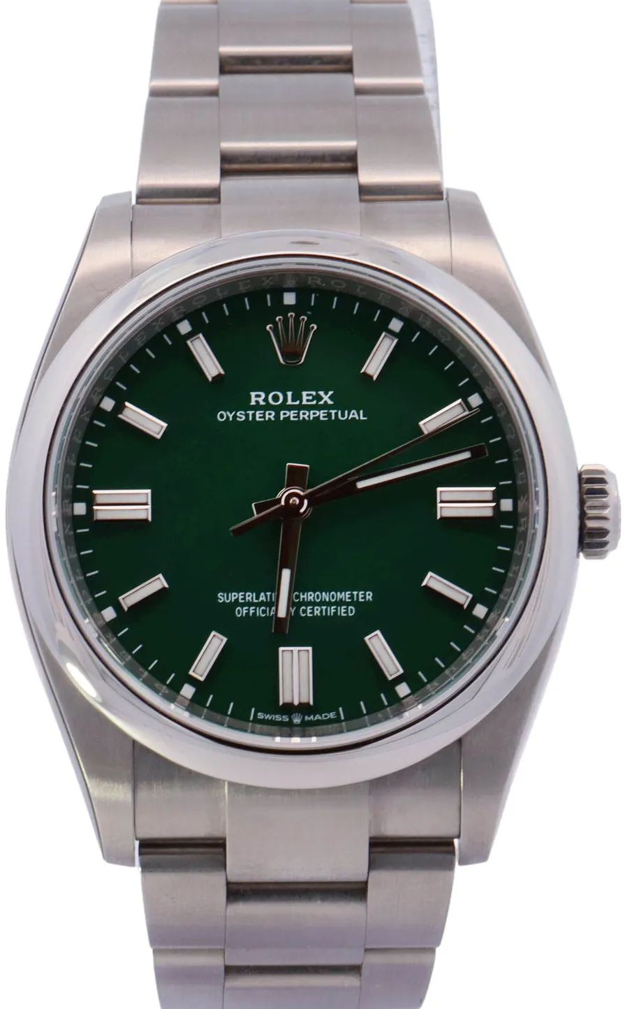 Rolex Oyster Perpetual 126000 36mm Stainless steel Green