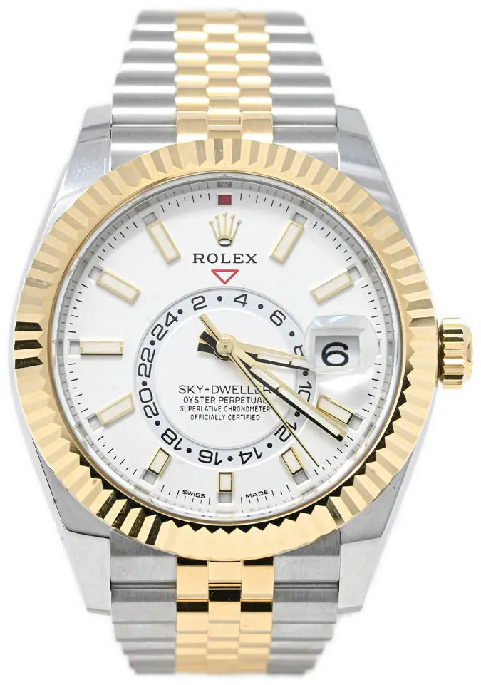 Rolex Sky-Dweller 326933 42mm Yellow gold White