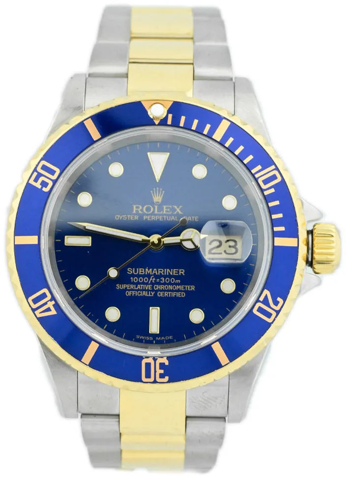 Rolex Submariner 16613LB 40mm Yellow gold and stainless steel Blue