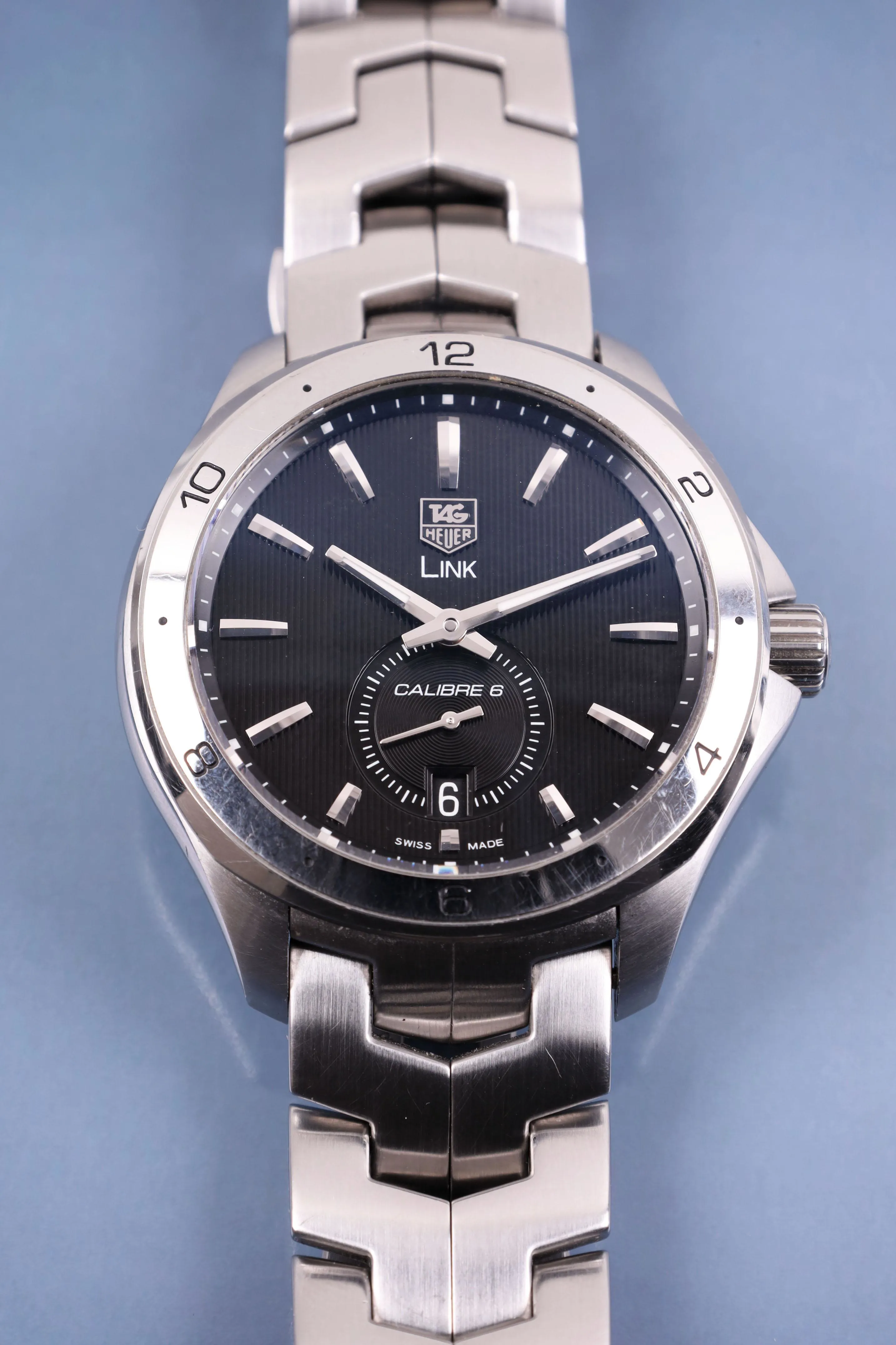 TAG Heuer Link Calibre 6 40mm Stainless steel Black