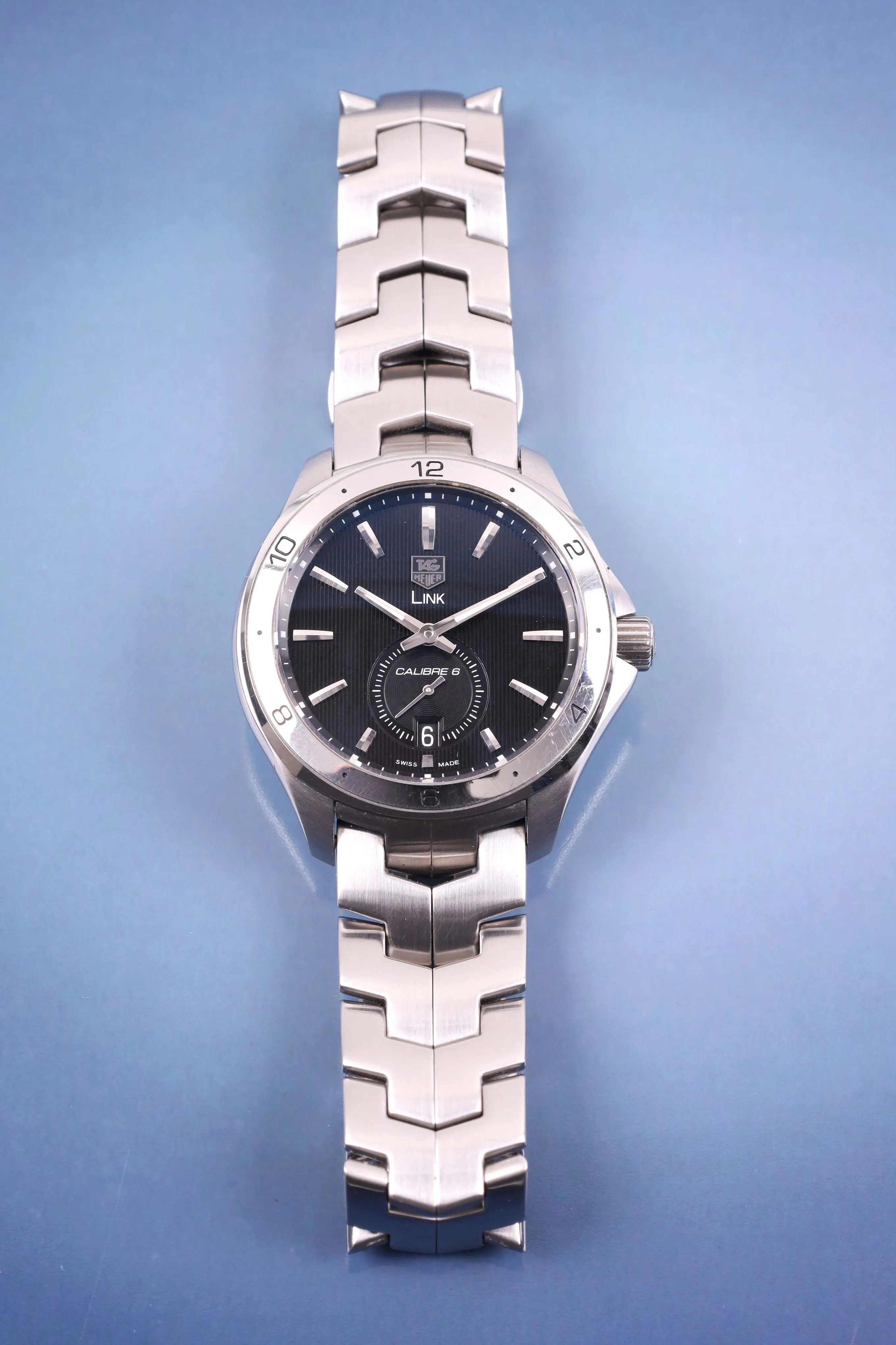 TAG Heuer Link Calibre 6 40mm Stainless steel Black 1