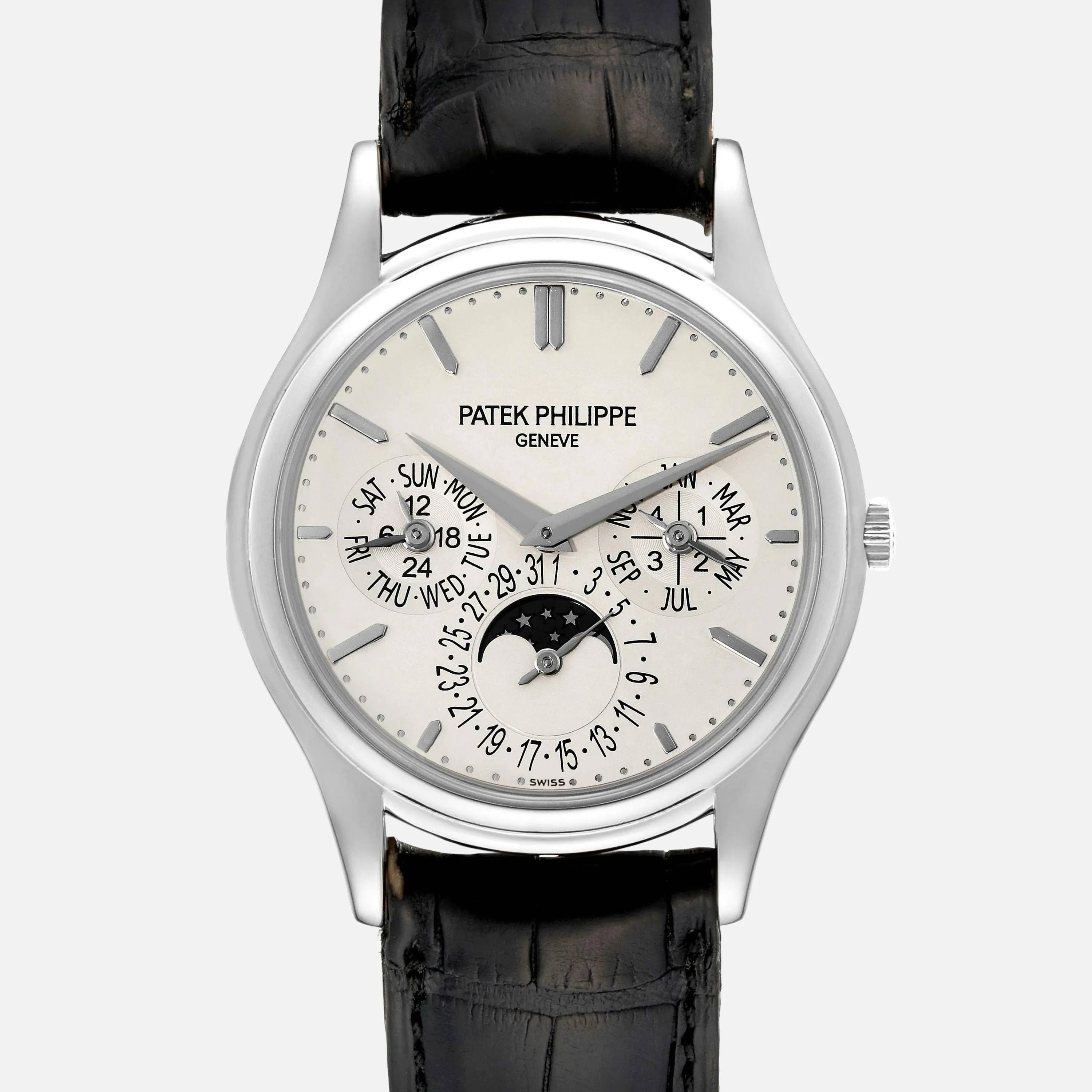 Patek Philippe Perpetual Calendar 5140G 37mm White gold Silver