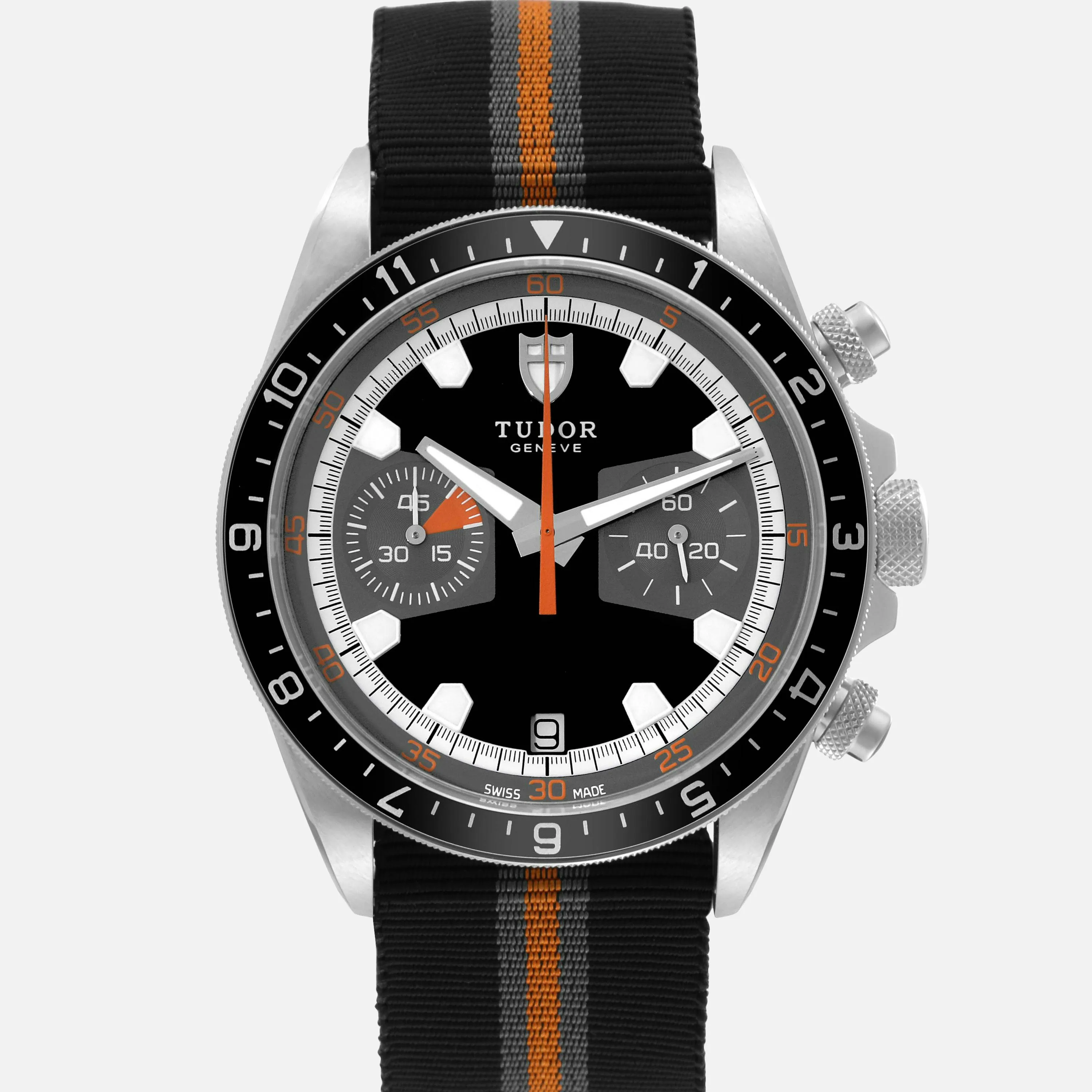 Tudor Heritage Chrono 70330N 42mm Stainless steel Black