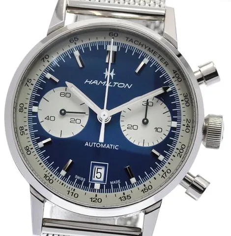 Hamilton Intra-Matic H384160 40mm Stainless steel Blue