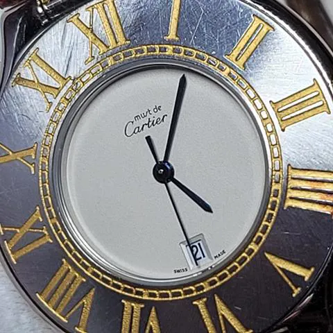 Cartier 21 Must de Cartier 9011 35mm Yellow gold and Stainless steel White 3