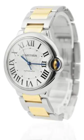 Cartier Ballon Bleu 36mm 3284 36mm Yellow gold and Stainless steel Silver 2