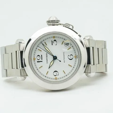 Cartier Pasha C W31015M7 35mm Stainless steel White