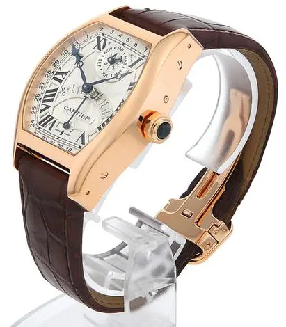 Cartier Tortue W1580045 51mm Rose gold Silver 1