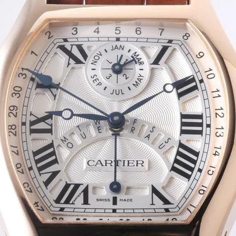 Cartier Tortue W1580045 51mm Rose gold Silver 5