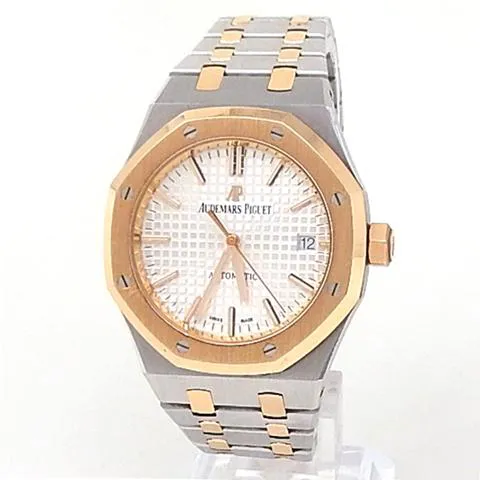 Audemars Piguet Royal Oak 15450SR.OO.1256SR.01 37mm Yellow gold and Stainless steel Silver