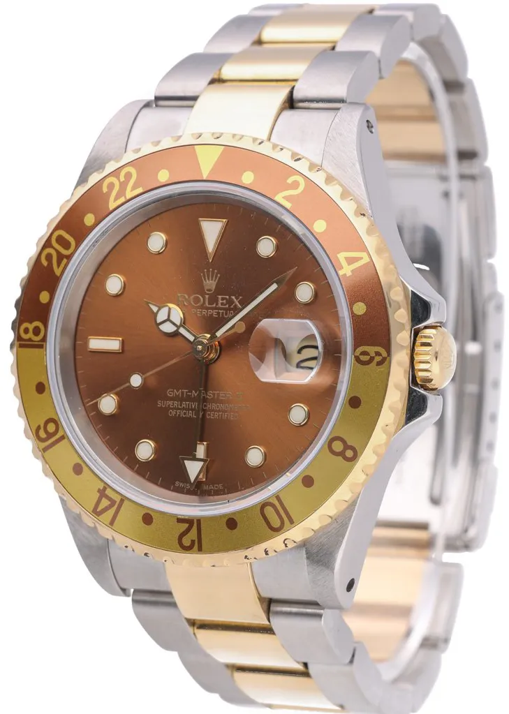 Rolex GMT-Master II 16713 40mm Yellow gold and stainless steel Brown 4