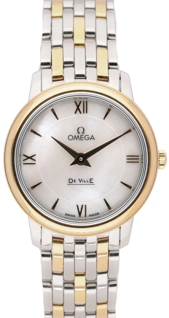 Omega De Ville 424.20.27.60.05.001 27.5mm Yellow gold and stainless steel Mother-of-pearl