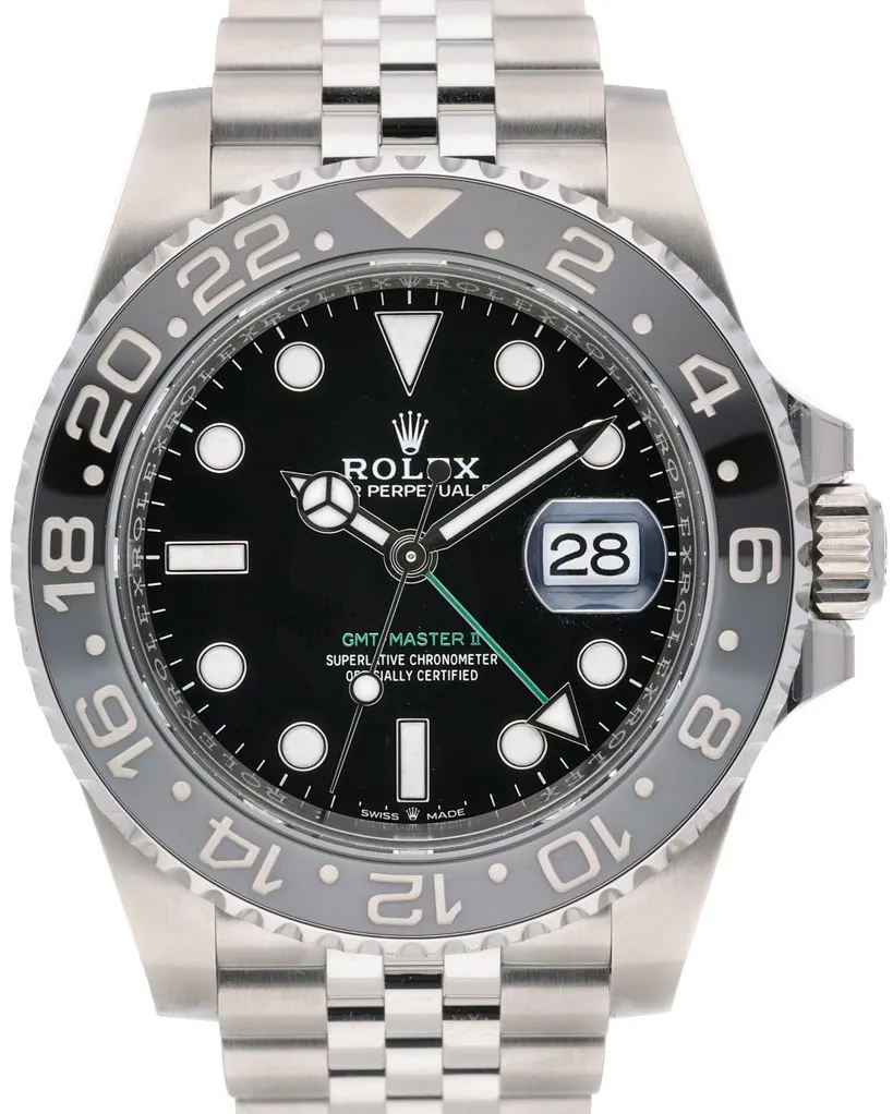 Rolex GMT-Master II 126710GRNR 40mm Stainless steel Black