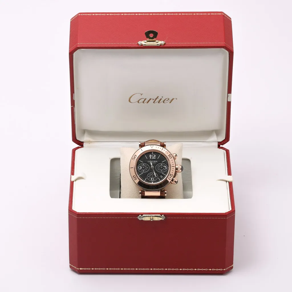 Cartier Pasha Seatimer 3066 42mm Rose gold Black 5