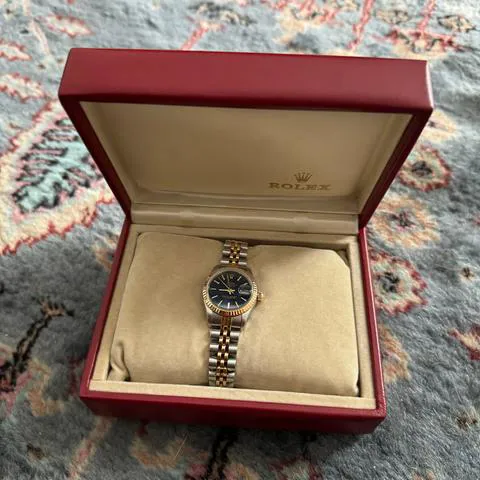 Rolex Lady-Datejust 69173 26mm Yellow gold and stainless steel Blue 8