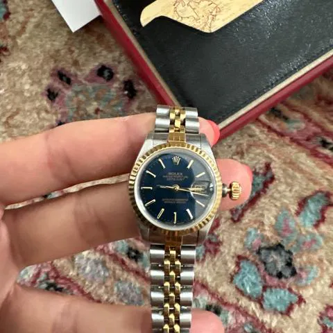 Rolex Lady-Datejust 69173 26mm Yellow gold and stainless steel Blue 16