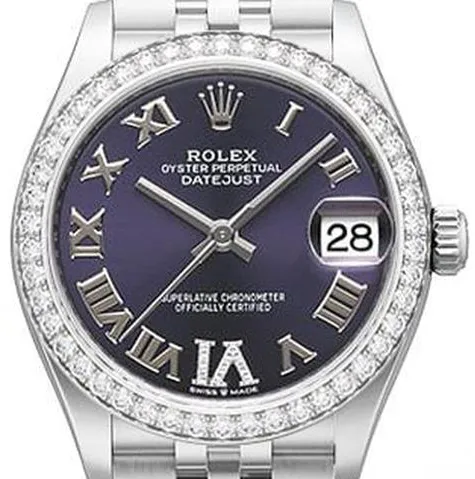 Rolex Datejust 31 278384RBR 31mm Yellow gold and Stainless steel Purple