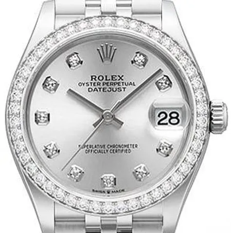 Rolex Datejust 31 278384RBR 31mm Yellow gold and Stainless steel Silver