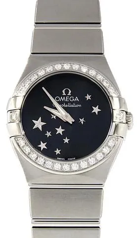 Omega Constellation Quartz 123.15.24.60.01.001 24mm Diamond Black