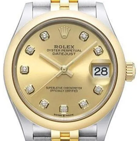 Rolex Datejust 31 278243 31mm Yellow gold and Stainless steel Champagne