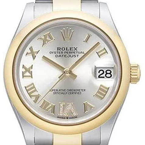 Rolex Datejust 31 278243 31mm Yellow gold and Stainless steel Silver