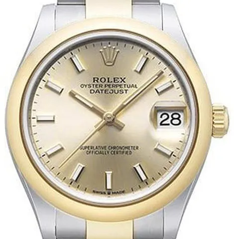 Rolex Datejust 31 278243 31mm Yellow gold and Stainless steel Champagne