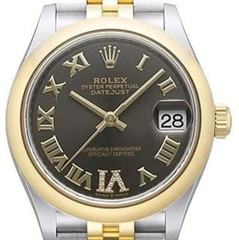 Rolex Datejust 31 278243 31mm Yellow gold and Stainless steel Gray