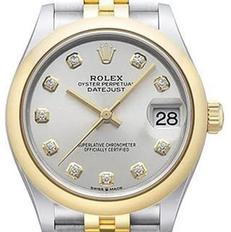 Rolex Datejust 31 278243 31mm Yellow gold and Stainless steel Silver