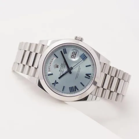 Rolex Day-Date 40 228206 40mm Platinum Blue