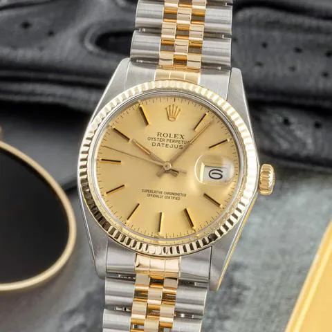 Rolex Datejust 36 16013 36mm Yellow gold and stainless steel Gold