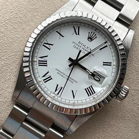 Rolex Datejust 36 16030 36mm Stainless steel White