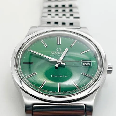 Omega Genève 166.0168 36mm Stainless steel Green 1