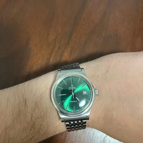 Omega Genève 166.0168 36mm Stainless steel Green 11