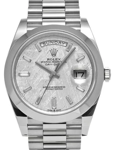 Rolex Day-Date 40 228206A 40mm Platinum Gray