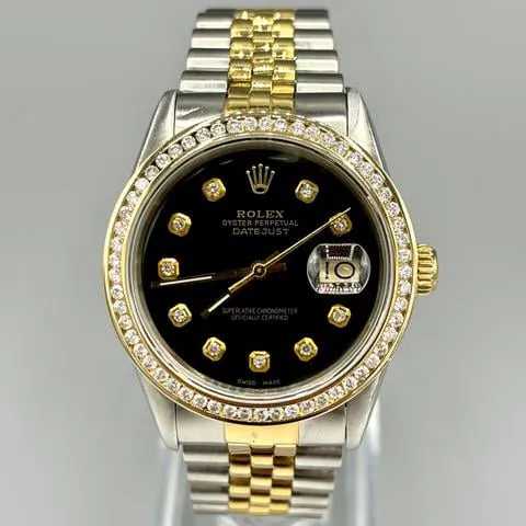 Rolex Datejust 36 16013 36mm Yellow gold and stainless steel Gray