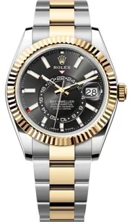 Rolex Sky-Dweller 336933-0003 42mm Yellow gold and Stainless steel Black