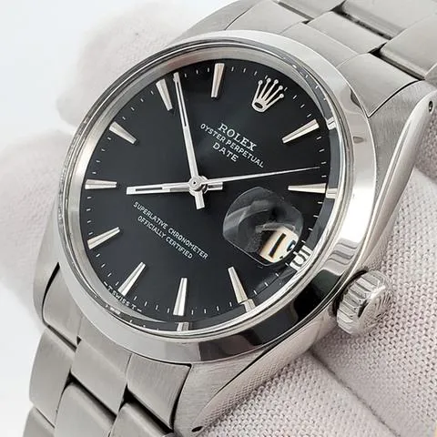 Rolex Oyster Perpetual Date 1500 34mm Stainless steel Black