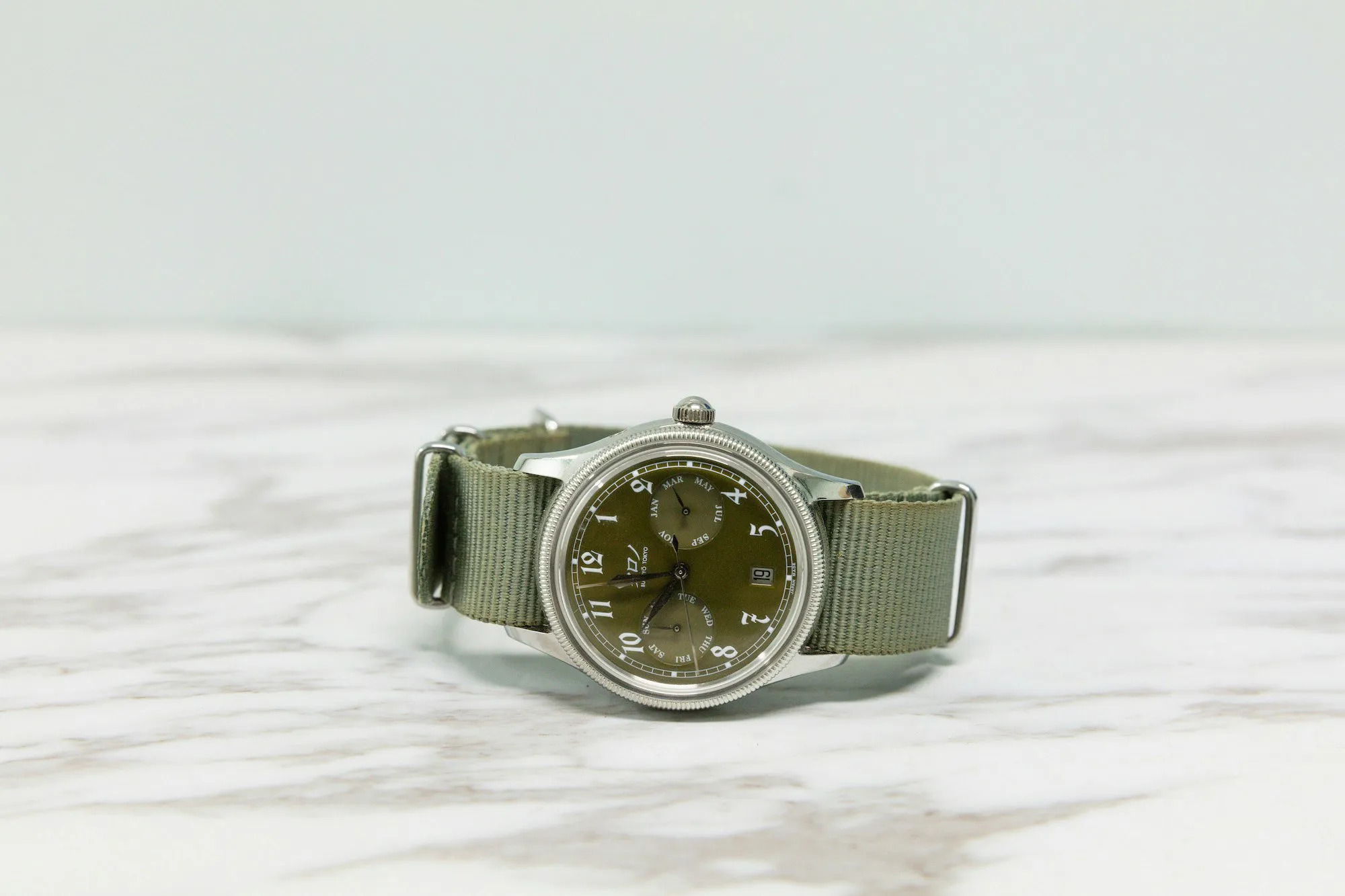 Kurono Calendrier Type I Type 1 38mm Stainless steel Green