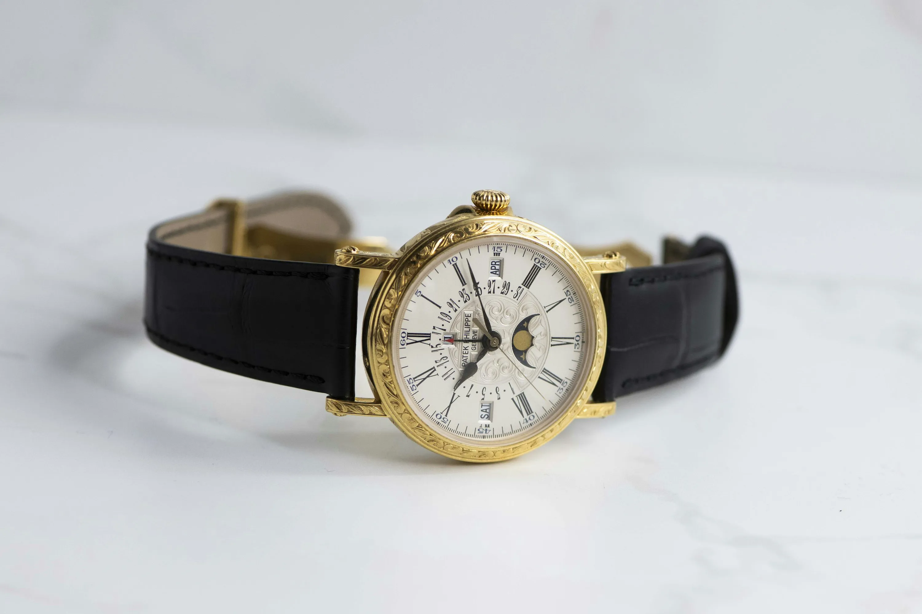 Patek Philippe Perpetual Calendar 5160J 38mm Yellow gold Silver 3